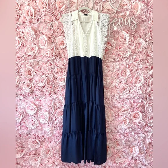 chinese dress ladies Bailey Maxi Dress - Floral Dot
